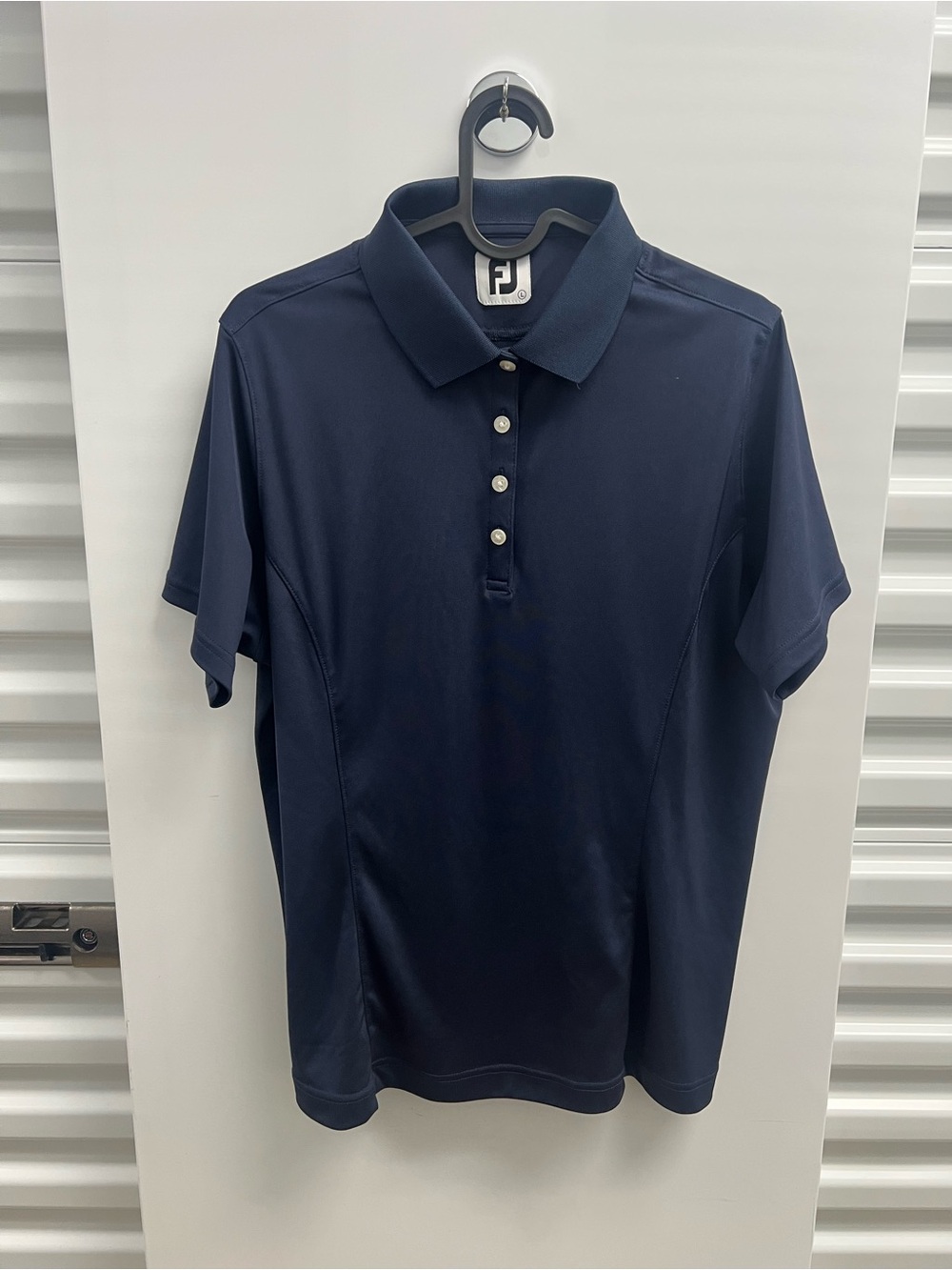 FootJoy Navy Short-Sleeve Golf Polo